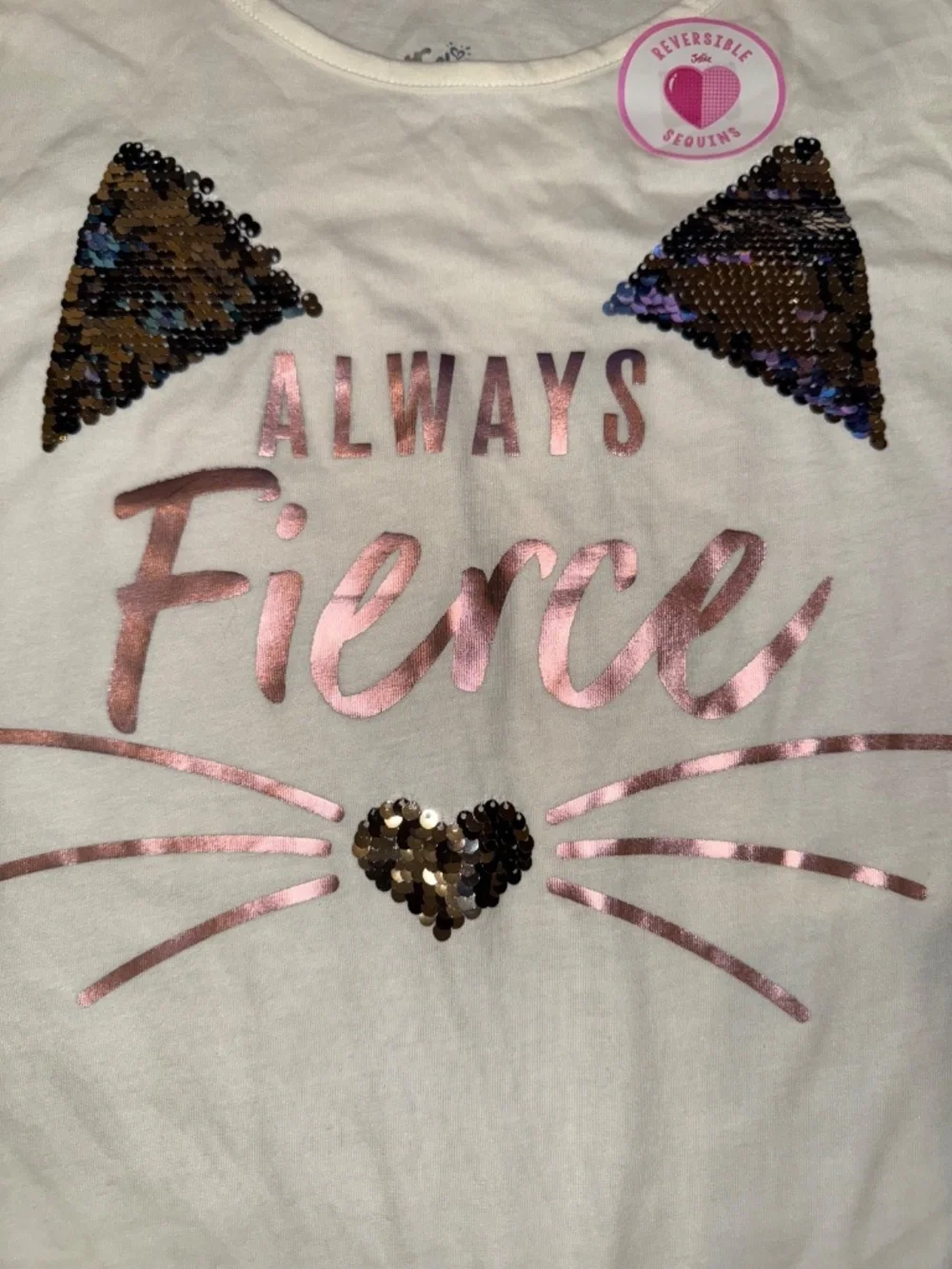 Justice Always Fierce Cat Tee & Leopard Skort NWT Outfit Set
